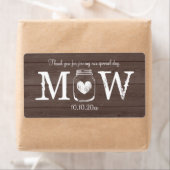 Country chique mason jar bruiloft water fles label (Insitu)