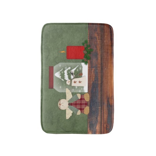 Country Christmas Badmat (Voorkant Verticaal)