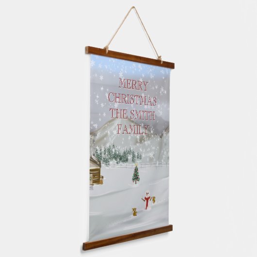 Country Christmas Hangend Wandkleed (Gebogen)
