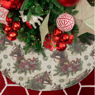 Country Christmas Horses Kerstboom Rok
