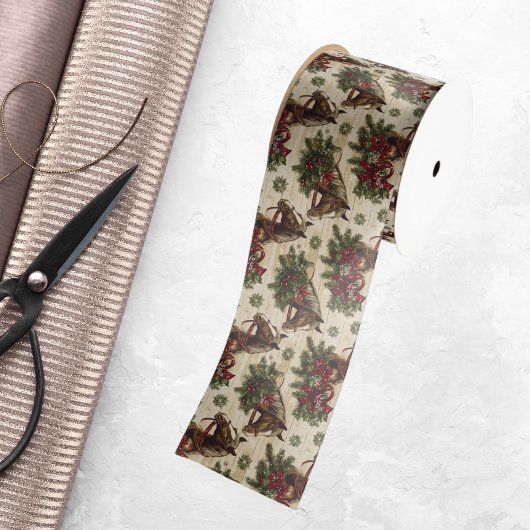 Country Christmas Horses Satijnen Lint