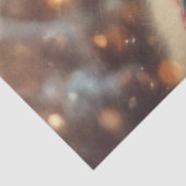 Country Christmas Mouse in gebreide Pet Decoupage Tissuepapier (Detail)