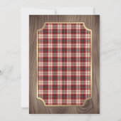 Country Christmas Party Kaart (Achterkant)