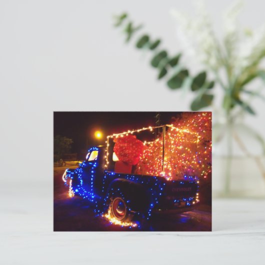 Country Christmas Pickup Truck Christmas Briefkaar Feestdagenkaart (Staand voorkant)