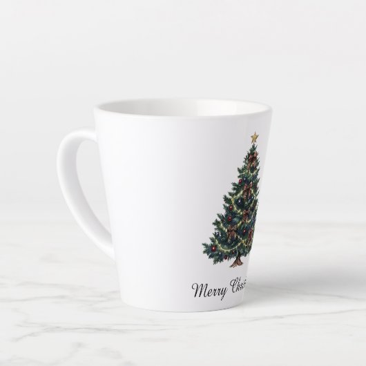 Country Christmas Tree Latte Mok (Linkerhoek)