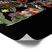 Country Christmas Y'all Cowboylaarzen Vrolijk kers Poster (Hoek)