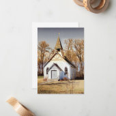 Country Church - Flat Note Kaart Notitiekaartje (Voorkant / Achterkant in situ)