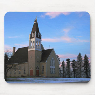 Country Church Mousepad Muismat