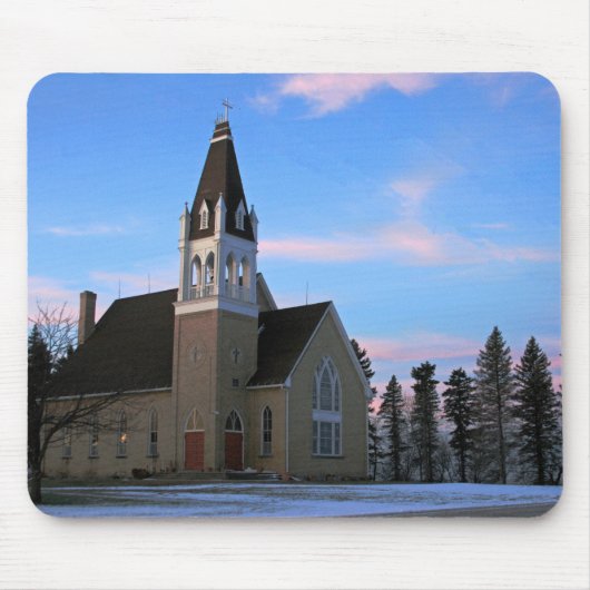 Country Church Mousepad Muismat (Voorkant)
