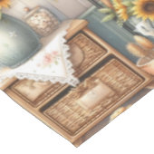 Country Classics Retro Keuken met Zonnebloemen Tafelkleed (Gekanteld)