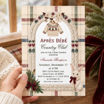 Country Club Après Bébé Bunny Ski Baby Shower