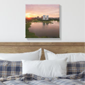 Country Club at sunset, Aventura, Florida Canvas Afdruk (Insitu (Slaapkamer))