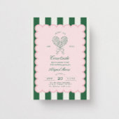 Country Club Court Side Racquet Tennis Birthday Kaart