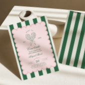 Country Club Court Side Racquet Tennis Birthday Kaart