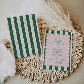 Country Club Court Side Racquet Tennis Birthday Kaart