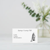 Country Club Golf Caddy Card Visitekaartje (Staand voorkant)