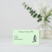 Country Club Golf Caddy Card Visitekaartje (Staand voorkant)