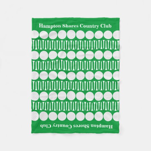 Country Club Golf Cart Fleece Blanket (Voorkant)