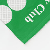Country Club Golf Cart Fleece Blanket Deken (Hoek)