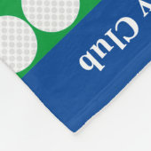Country Club Golfkar Blauw/Groen Fleece Deken (Hoek)