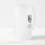 Country Club Logo Frosted Beer Glass Matglas Bierpul (Voorkant rechts)