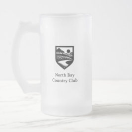 Country Club Logo Frosted Beer Glass Matglas Bierpul