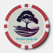 Country Club Logo Pokerchip (Voorkant)