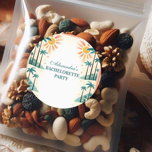 Country Club Pickleball Bachelorette Ronde Sticker