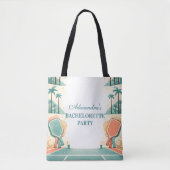 Country Club Pickleball Jonggezellenfeest Tote Bag (Voorkant)