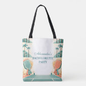 Country Club Pickleball Jonggezellenfeest Tote Bag (Achterkant)