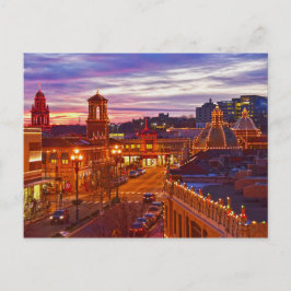 Country Club Plaza Lights, Sunset, Kansas City, MO Briefkaart