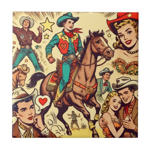  Country Comics illustratie Tegeltje (Voorkant)