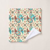 Country cool paisley patroon bad handdoek (Wasdoekje)