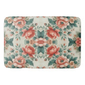 Country Cottage Bloemenpatroon Badmat (Voorkant)