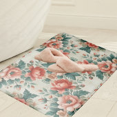 Country Cottage Bloemenpatroon Badmat