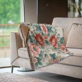 Country Cottage Bloemenpatroon Deken