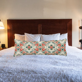 Country Cottage Bloemenpatroon Lichaamskussen