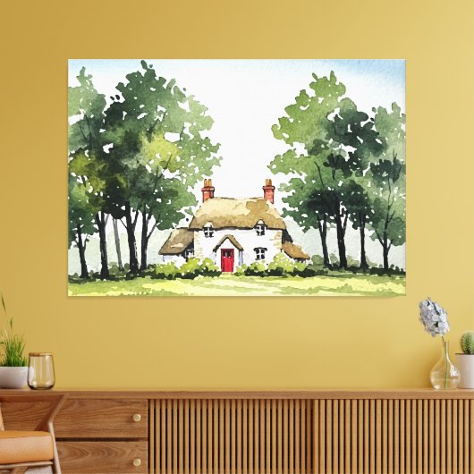  Country cottage Canvas Afdruk (Insitu (Woonkamer))