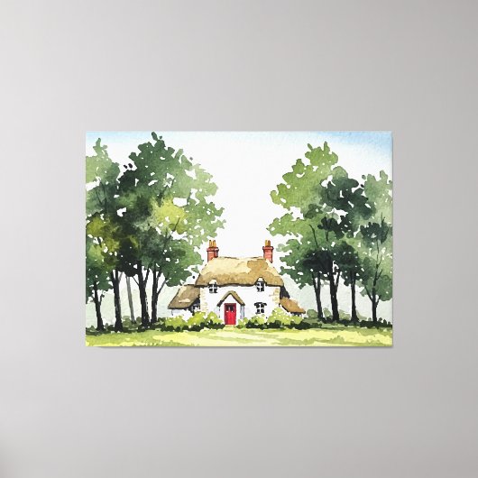  Country cottage Canvas Afdruk (Voorkant)