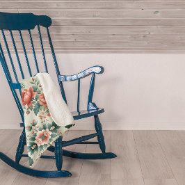 Country Cottage Floral Sherpa Deken