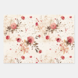 Country Cottage Floral Wrapping Paper