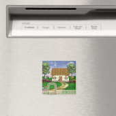 Country Cottage Magnet (Insitu (Vaatwasser))