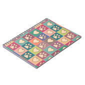 Country Cottage Paw Prints en Harten Notitieboek (Linkerzijde)