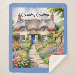 "Country Cottage" Sherpa Deken