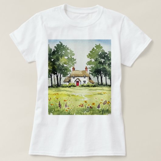Country cottage T-shirt (Design voorkant)