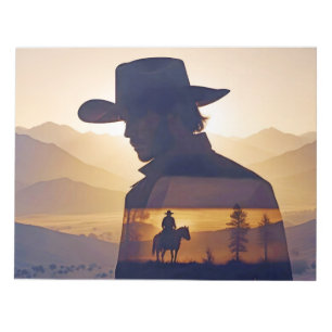 Country Cowboy Adventure Outdoors Natuur Escape Notitieblok