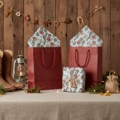 Country Cowboy Howdy Christmas Grey Tissuepapier