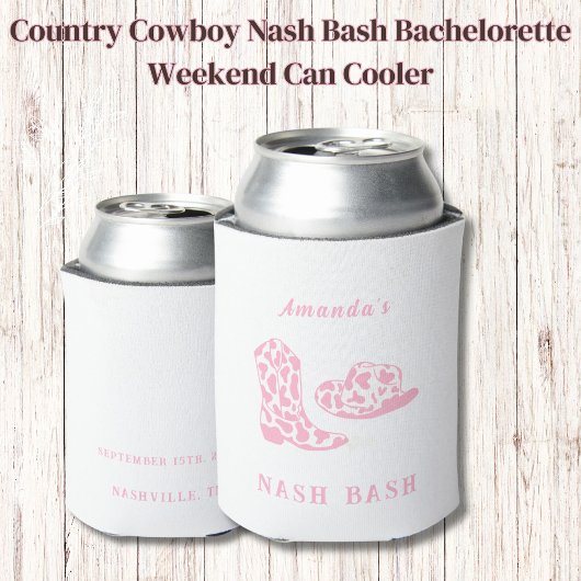 Country Cowboy Nash Bachelorette Weekend Blikjeskoeler