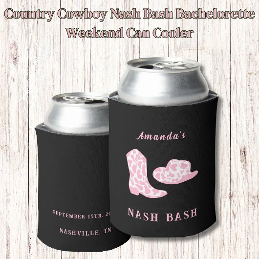 Country Cowboy Nash Bachelorette Weekend Blikjeskoeler