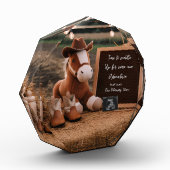 Country cowboy paard Zwangerschap Aankondiging Fotoblokken (Links)